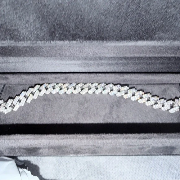 MOISSANIT  925 SILVER Monaco 8.5in bracelet 7.00CTW  $2500.00 - Picture 6 of 7